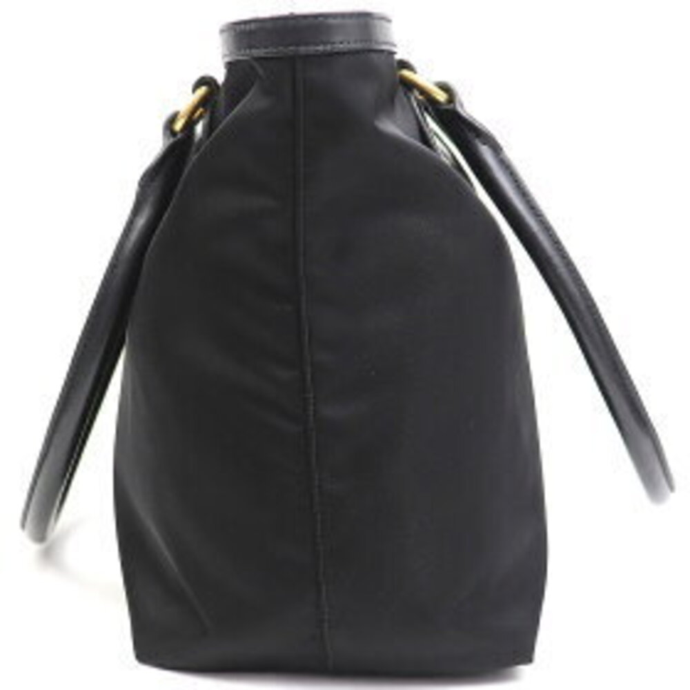 Prada Tessuto Logo Bag Tote Black Metal QXO - Picture 4 of 7
